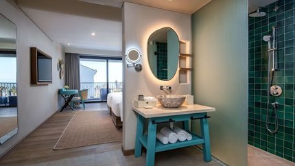 Không gian phòng tắm thiết kế đa dạng màu sắc