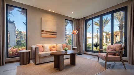 Phòng khách được thiết kế độc đáo