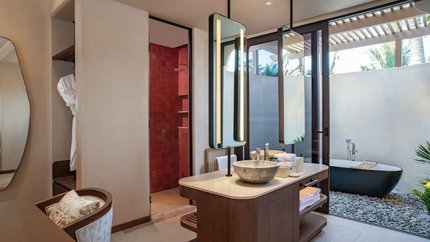 Phòng tắm thiết kế không gian mở