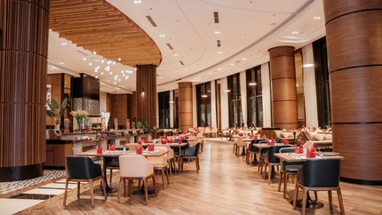 Khu vực ăn uống vô cùng sang trọng