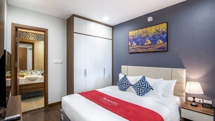 Phòng mang một tông màu trẻ trung