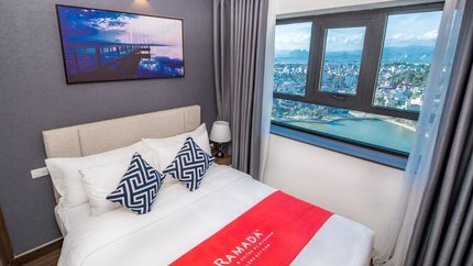 Khu vực phòng ngủ với view toàn ảnh