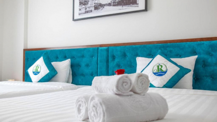 Căn phòng thiết kế theo gam màu mát mẻ