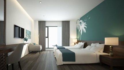 Căn phòng rộng rãi, thoáng mát