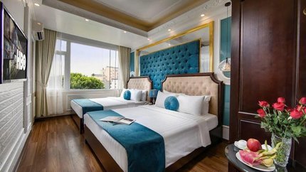 Phòng được bày trí bắt mắt