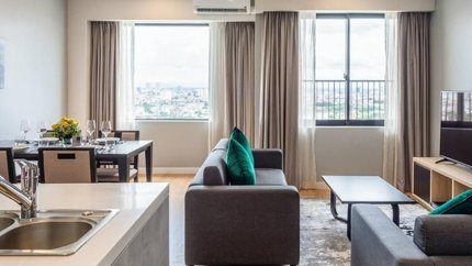 Không gian phòng rộng rãi