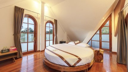 Nội thất phòng được thiết kế độc đáo