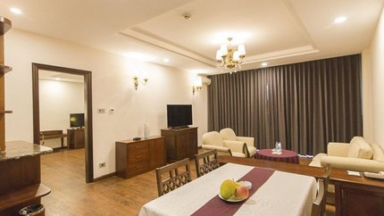 Phòng nghỉ rộng rãi cùng với phòng khách