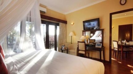 Phòng được bày trí lãng mạn