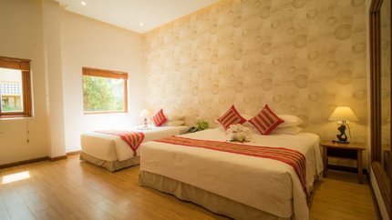 Không gian rộng, họa tiết bắt mắt