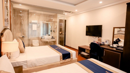 Phòng Grand Deluxe Twin tại khách sạn Bảo Lộc Sandals Vista 4*