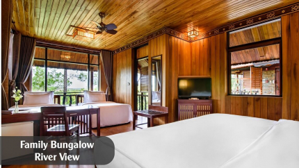 Family Bungalow River view