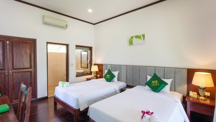 Phòng 2 giường đôi rộng rãi thoải mái