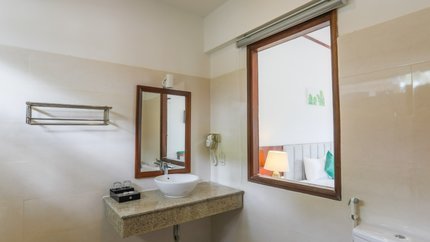 Phòng tắm gọn gàng sạch sẽ