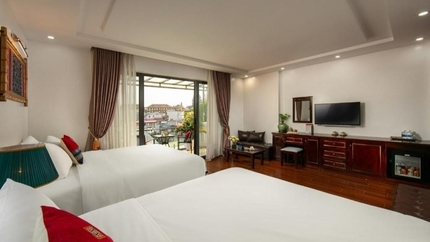 Phòng Family Mountine View của khách sạn Sapa Mountain Queen House