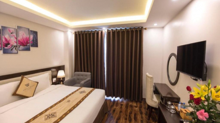 Phòng Deluxe Giường Đôi Khách sạn Sapa Wings