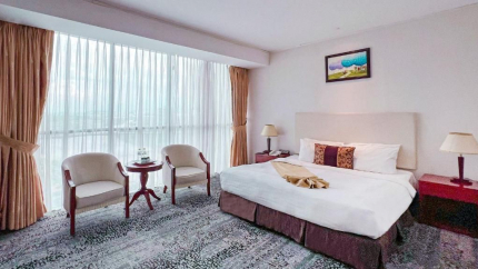 Không gian của hạng phòng Deluxe Room