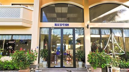 Quầy lễ tân tại resort