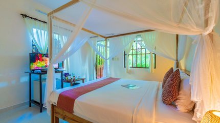 Phòng được bày trí lãng mạn dành cho các cặp đôi