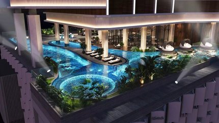 Bể bơi ngoài trời tại tầng 30