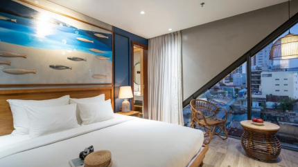 Phòng Studio with Balcony & River view tại Seahorse Đà Nẵng Hotel