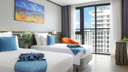 Phòng Deluxe City View Double/Twin tại khách sạn Seana