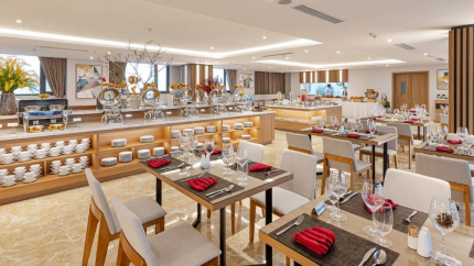 Không gian nhà hàng Hương Lúa tại khách sạn Selegend ThaiBinh