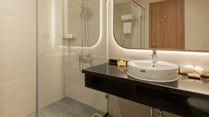 Phòng tắm tại khách sạn Selegend