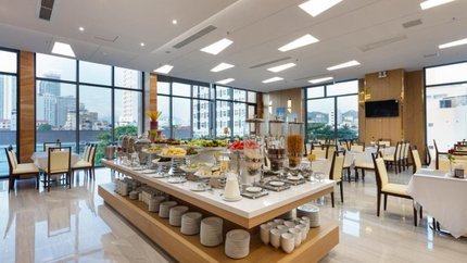 Quầy buffet tại nhà hàng