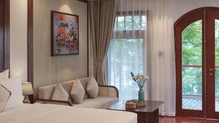 Phòng Deluxe được thiết kế trang nhã
