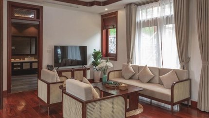Phòng khách tại villa 3 phòng ngủ