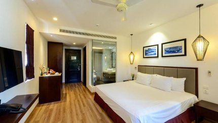 Sàn gỗ tạo sự sang trọng cho căn phòng