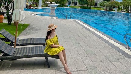 Check in tại bể bơi Sheraton Phú Quốc (Ảnh  @Alicenguyen289)