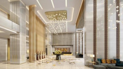 Thiết kế sang trọng tại sảnh khách sạn