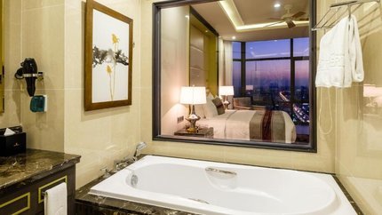 Phòng tắm bồn sang chảnh