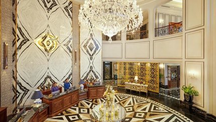 Sảnh lễ tân Silk Path Grand Sapa Resort & Spa
