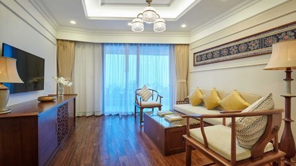 Phòng khách với thiết kế đọc đáo và tinh tế