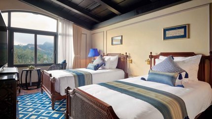Bungalow 2 giường đơn hướng núi