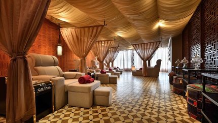 Không gian massage chân tại spa