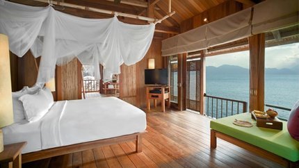 Phòng ngủ nhìn thẳng ra biển cực chill