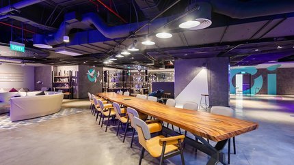 Không gian sảnh mở của SOJO Thái Bình.