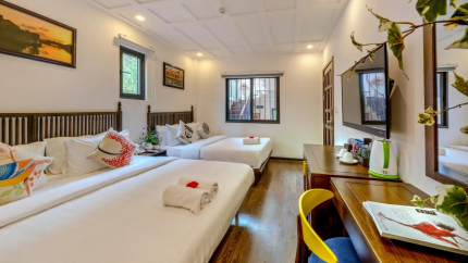 Phòng bài trí đơn giản nhưng tinh tế