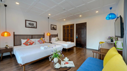 Các tiện nghi trong phòng đầy đủ