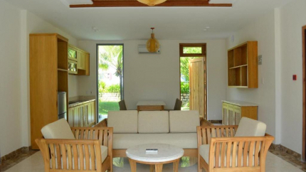 Phòng Khách Tại 02-Bed Room Beach Front Bungalow Sonata