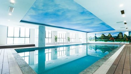 Bể bơi thiết kế độc đáo trong nhà