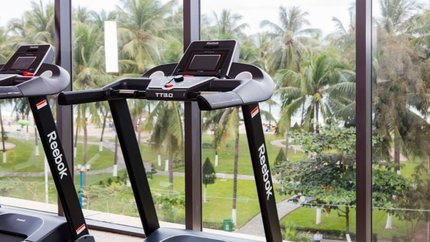 Phòng gym với trang thiết bị hiện đại