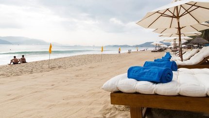 Khu vực bãi tắm riêng