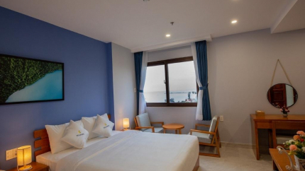 Phòng Premium Sea View tại Stellar Hotel Phú Quốc 3 sao