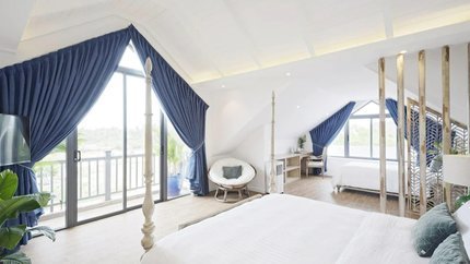 Phòng được bày trí bắt mắt