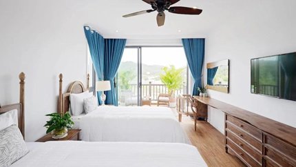 Phòng 2 giường đôi rộng rãi
